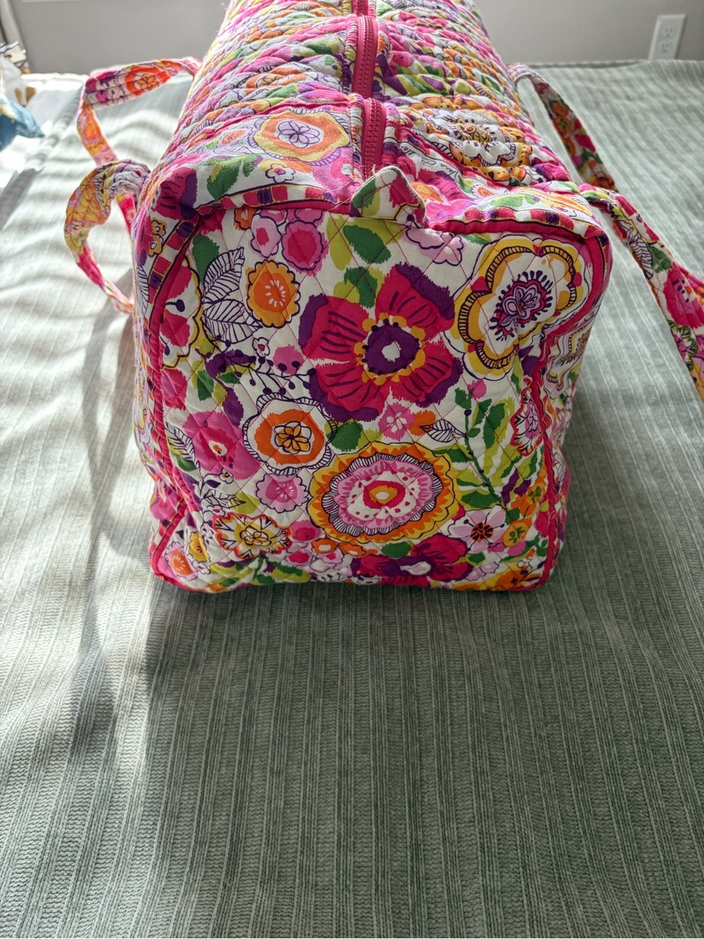 Vera Bradley Floral Quilted Weekender Duffle Bag - Picture 5 of 14